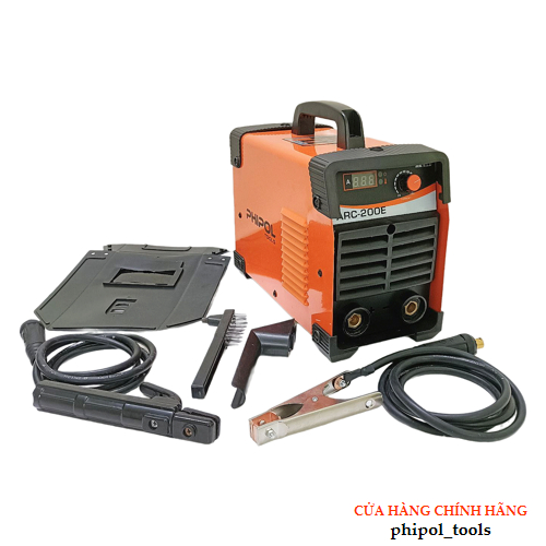 Máy hàn PHIPOL TOOLS ARC-200E chuyên hàn que 3.2 ly, dòng điện 220V, kèm nhiều phụ kiện - Hàng Chính Hãng