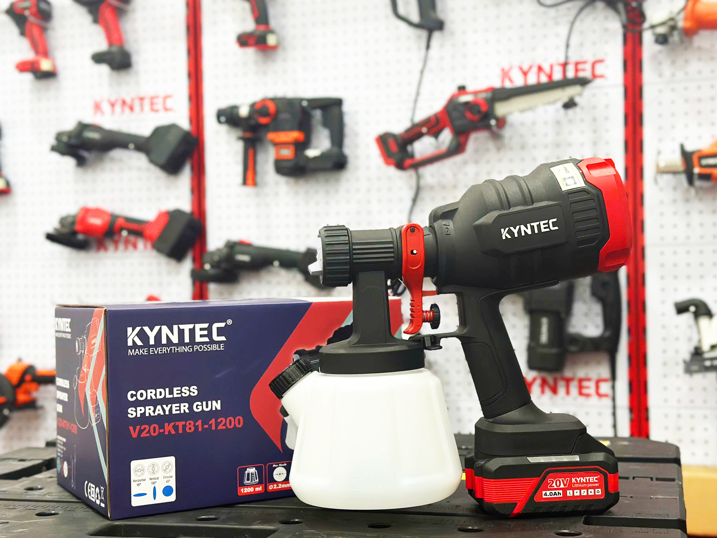 Thân máy phun sơn pin KYNKO KYNTEC 20V V20 - KT81 - 1200 (giá không gồm pin)