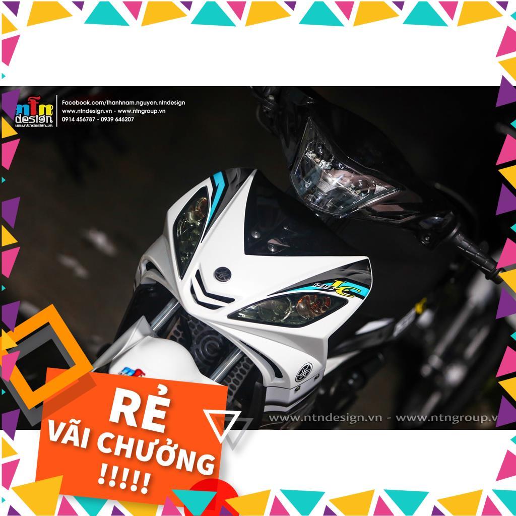 Tem Rời Exciter 2009 Mẫu Xanh Trắng Đen Chữ LC 135