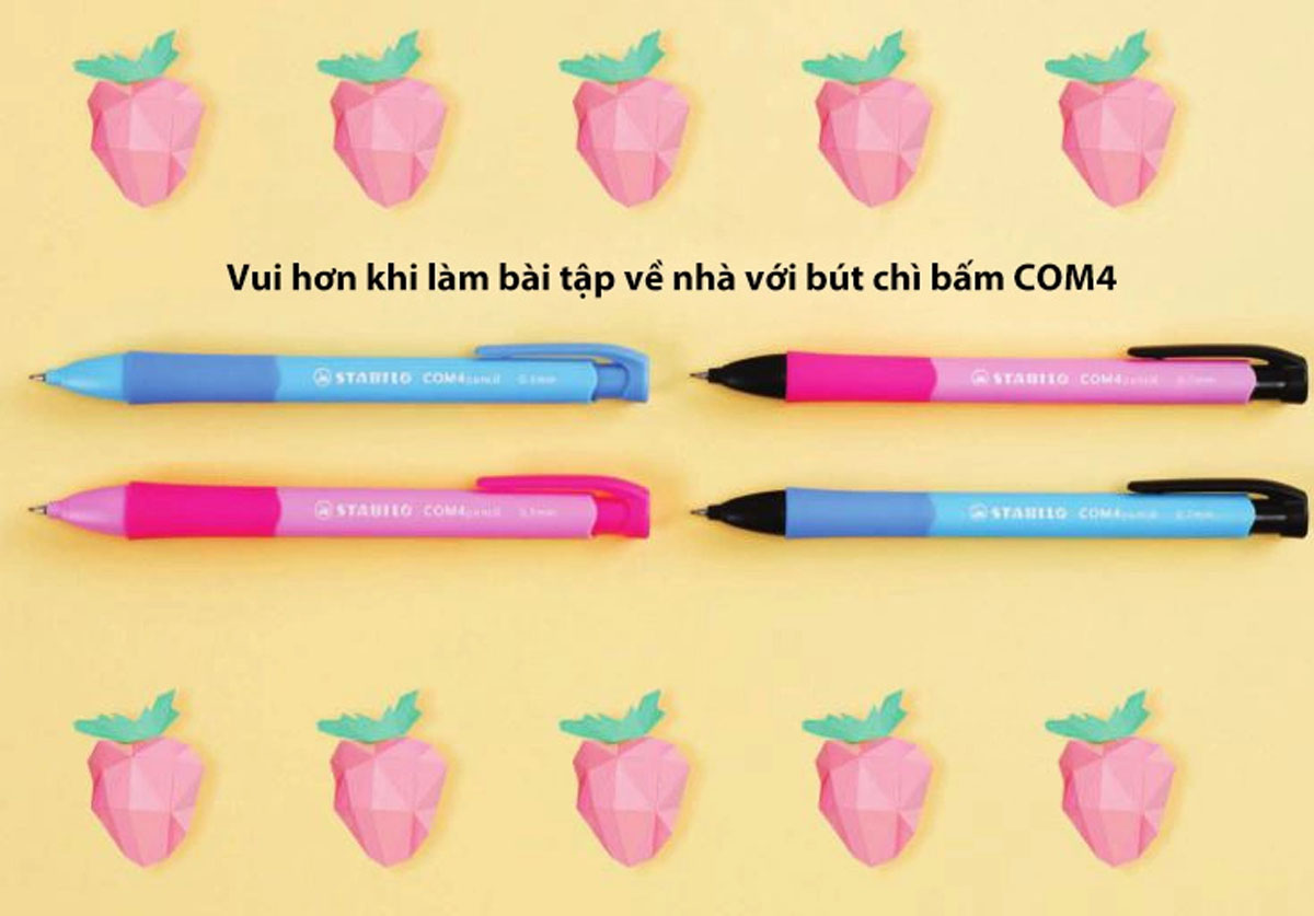 Bộ bút chì bấm STABILO COM4pencil