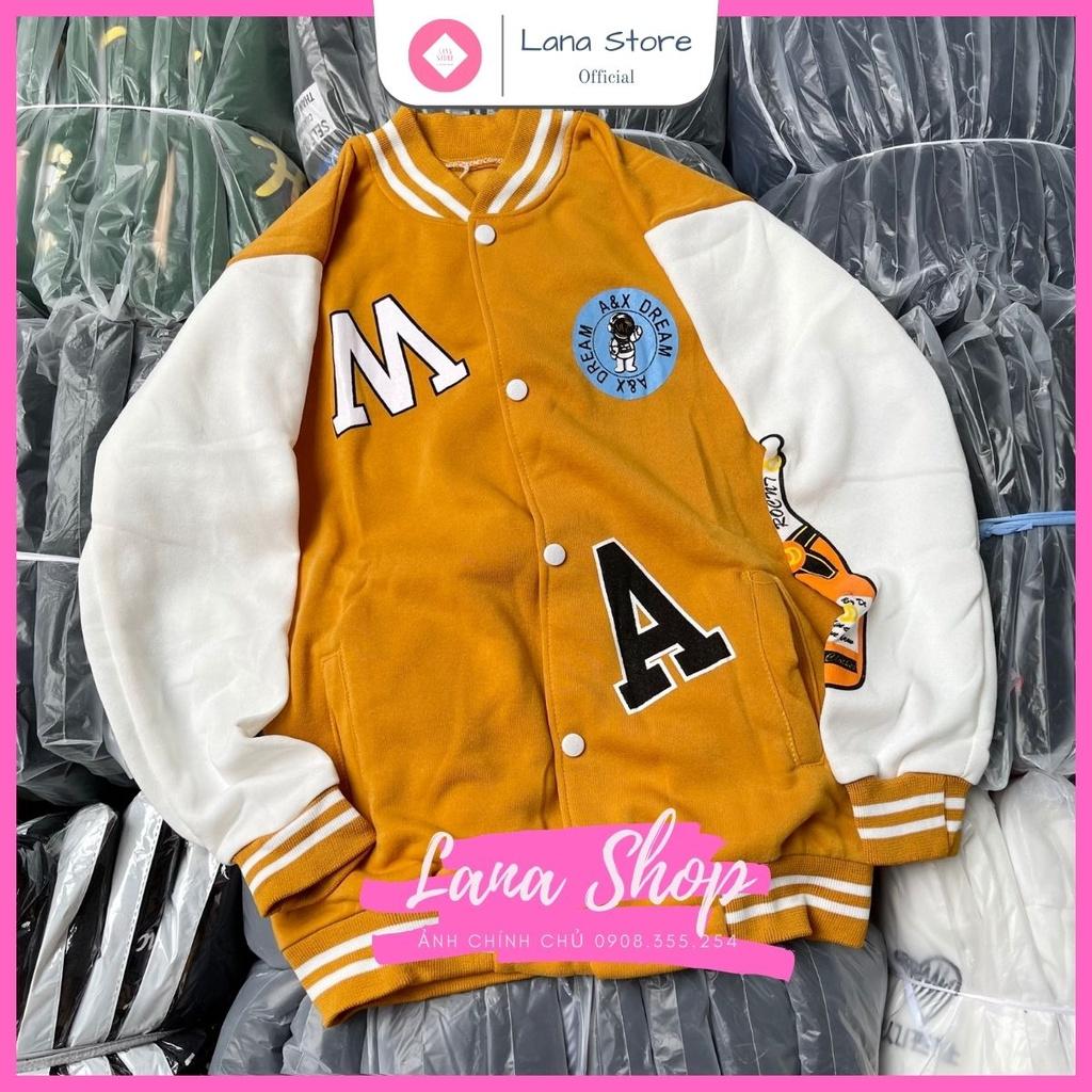 Áo Khoác Bomber A&X Dream in phối siêu cá tính form Unisex Chất Nỉ Bông