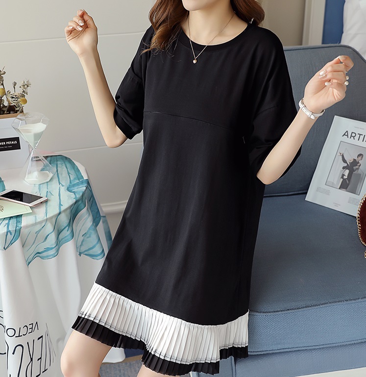 Đầm bầu, váy bầu sau sinh cho con bú 100% cotton