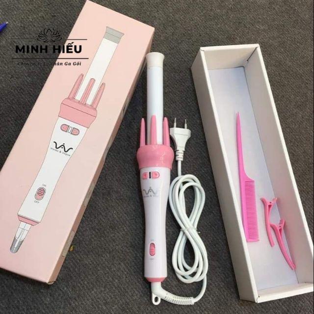Máy uốn tóc xoay tự động 360 độ V&V Làm tóc nhanh trong vài phút - Thiết kế nhỏ gọn