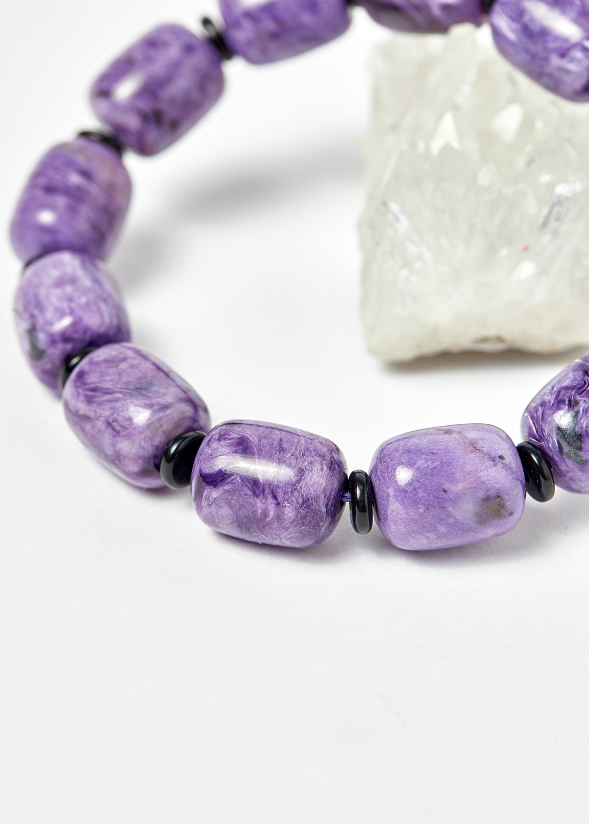 Vòng lu thống đá mắt rồng hạt 13x11mm mệnh hỏa, thổ - Ngọc Quý Gemstones