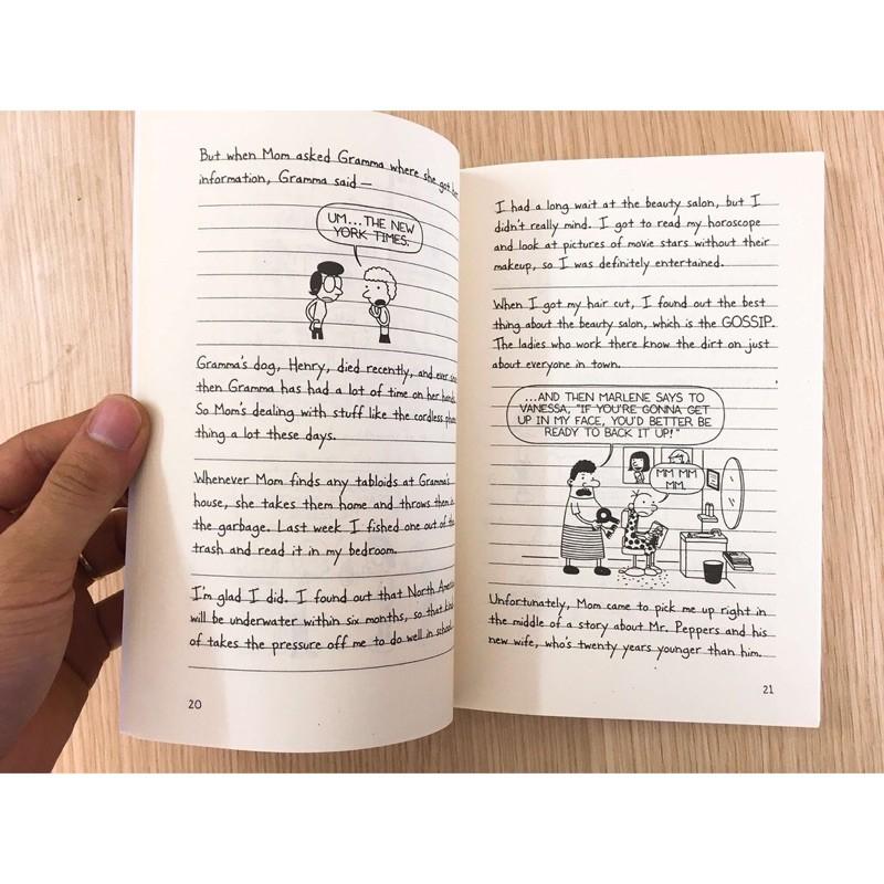 Combo 12q - Diary of a wimpy kid - Tặng file nghe - Giấy vàng chống lóa, mỏi mắt