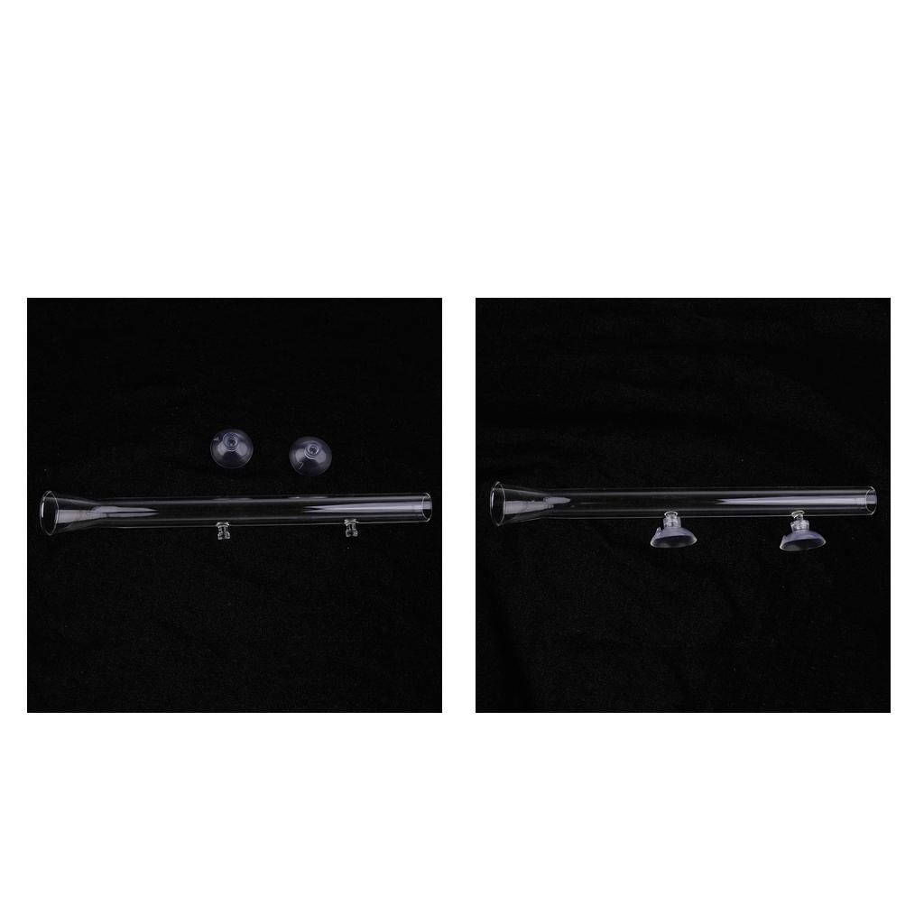 2x Aquarium Shrimp Feeder Feeding Food Tube For Aquarium Fish Tank
