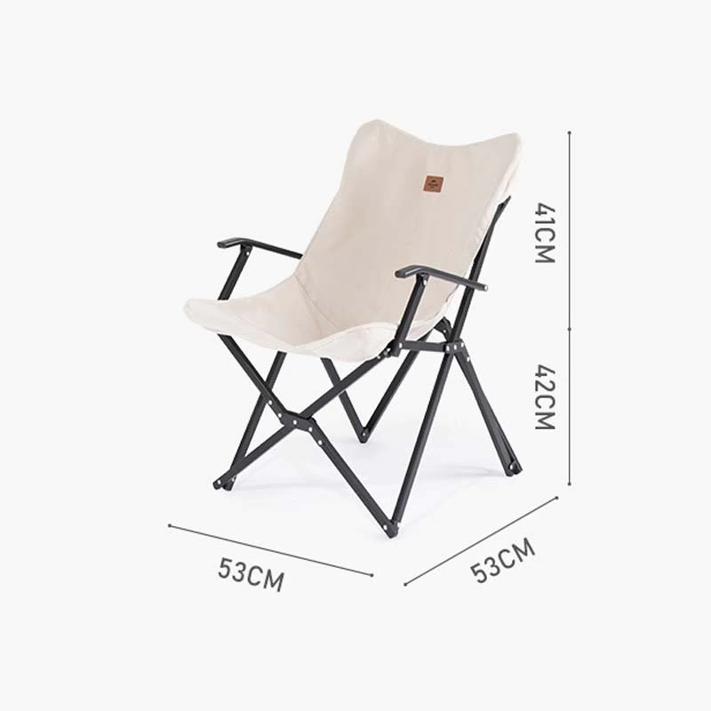 Ghế gấp Glamping NH21JJ003 – Có tay vịn Outdoor Camping Picnic Ultra-Light Oxford Cloth Aluminum Alloy Folding Chair Fishing Backrest Moon Chair