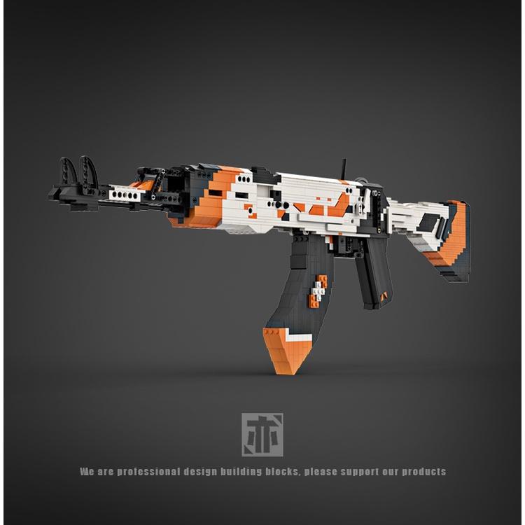 Đồ Chơi Lắp Ráp Kiểu LEGO CSGO Mô Hình AK-47 Asiimov Bắn Thun Với 1200+ Mảnh Ghép - Bản Thiết Kế Tiêu Chuẩn Của Kevin183