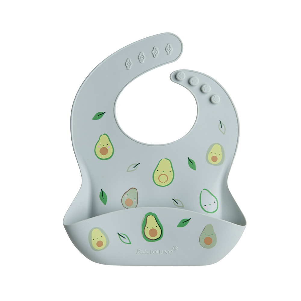 Loulou Lollipop Yếm ăn dặm silicone cao cấp có máng hứng chống thấm dễ vệ sinh cho bé