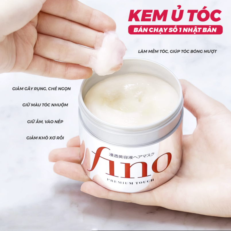 Kem ủ tóc cao cấp Fino phục hồi hư tổn Premium Touch Nhật Bản 230g