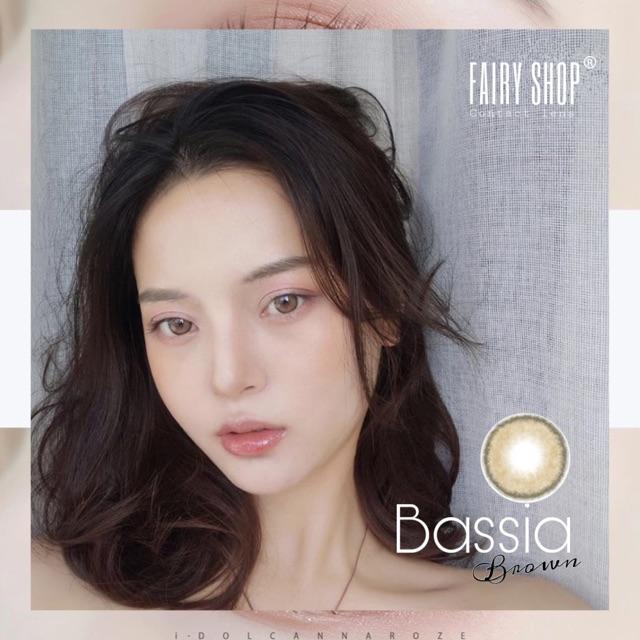 Kính Áp kính tròng cao cấp Bassia Brown Lens 14.0mm - FAIRY SHOP CONTACT LENS độ 0 đến 6