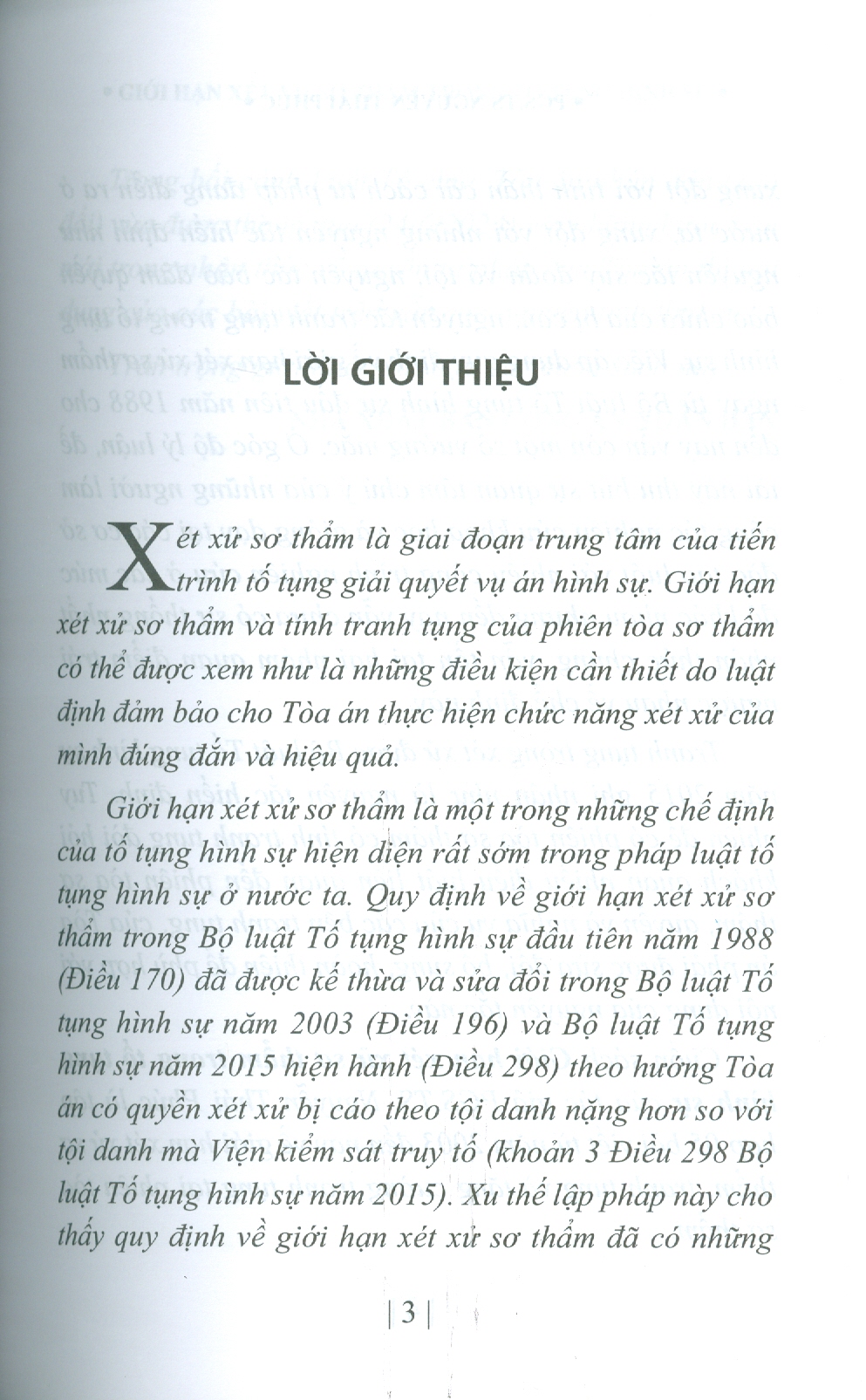 Giới Hạn Xét Xử Sơ Thẩm Trong Tố Tụng Hình Sự (Sách Chuyên Khảo)