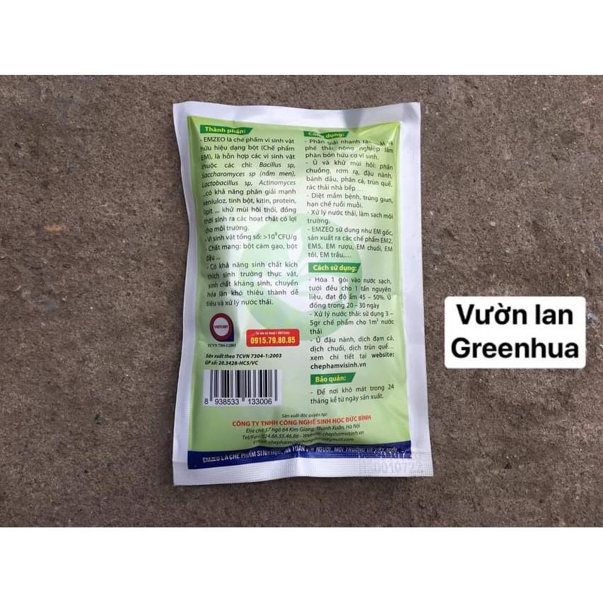 CHẾ PHẨM VI SINH XỬ LÝ CHẤT THẢI EMZEO PHÂN GIẢI, KHỬ MÙI HÔI PHẾ THẢI HỮU CƠ GÓI 200GR