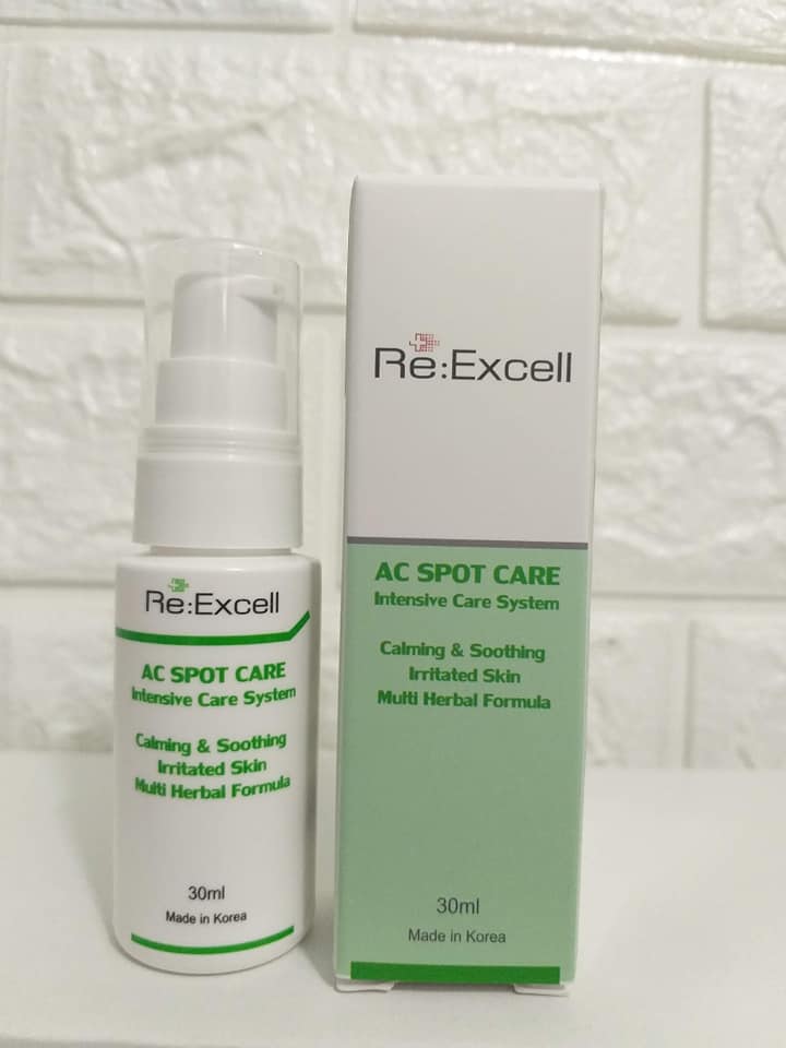 Gel hỗ trợ trị mụn Re:Excell AC Spot Care xuất xứ Hàn Quốc nhập khẩu chính ngạch và phân phối độc quyền