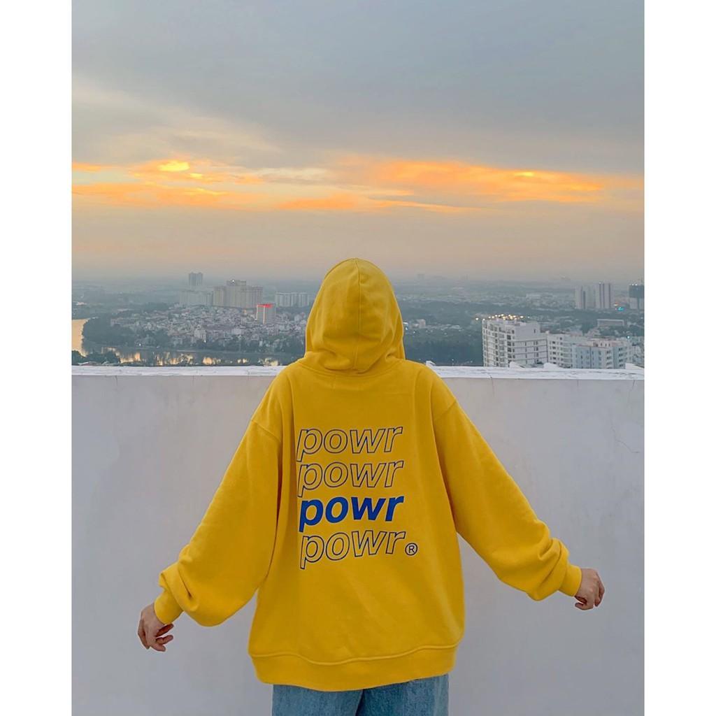 Áo Khoác Nỉ Bông POWR Unisex (4 Màu)