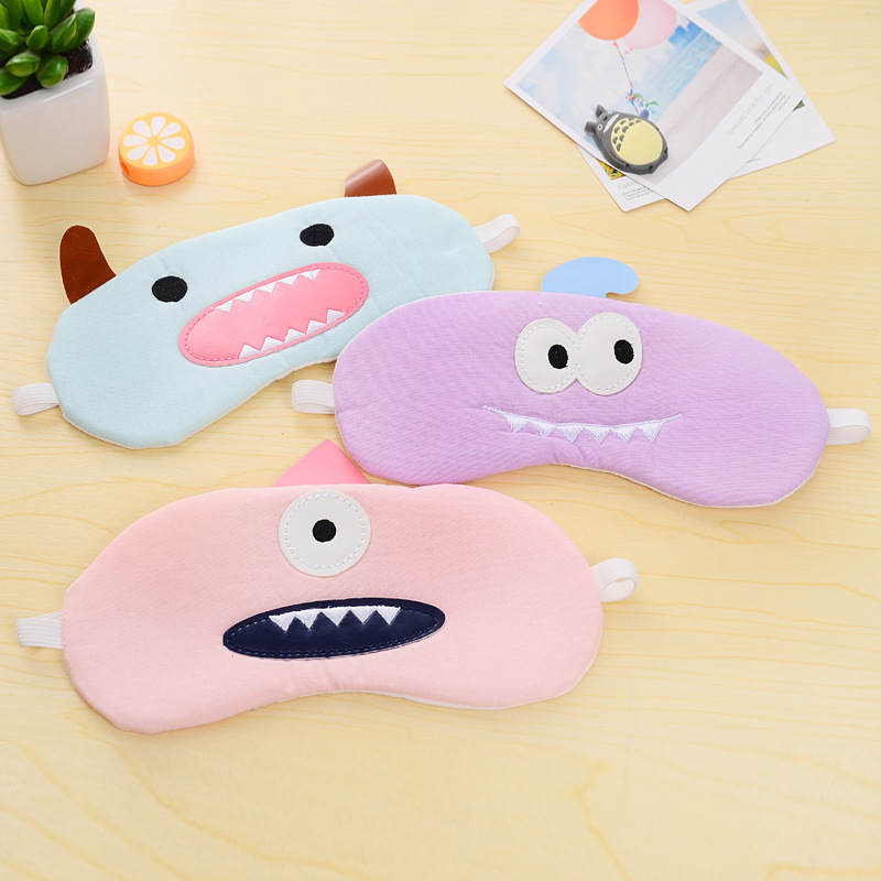 Bịt mắt ngủ dễ thương có gel làm mát tặng kèm bịt tai chống ồn