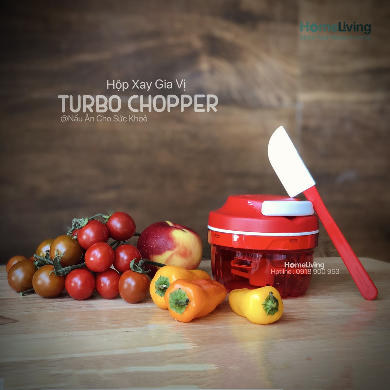 Bộ Dụng Cụ Xay Thực Phẩm Tupperware Turbo Chopper