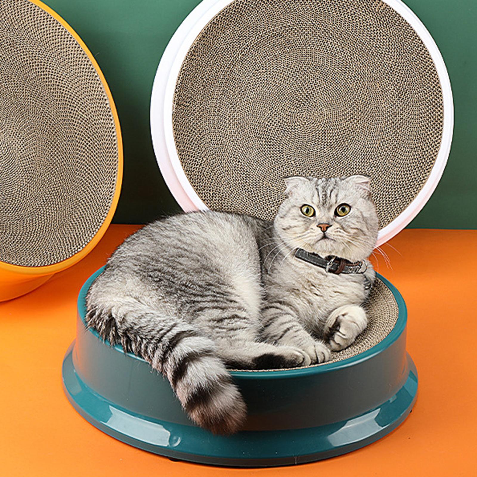 Cat Scratch Pad Reusable Base Durable Scratching Pads Cardboard for Cats Dark