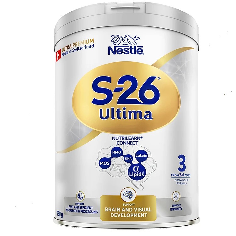 [Mua 2 tính tiền 1] Sữa dinh dưỡng công thức S-26 ULTIMA 3 750G với hợp chất NUTRILEARN CONNECT giúp tăng tốc độ kết nối não bộ