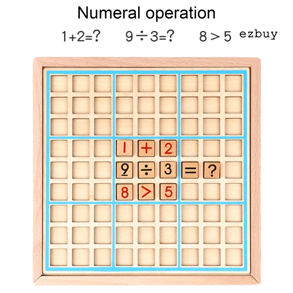 Bộ Đồ Chơi Sudoku Giải Đố Bằng Gỗ Cho Bé