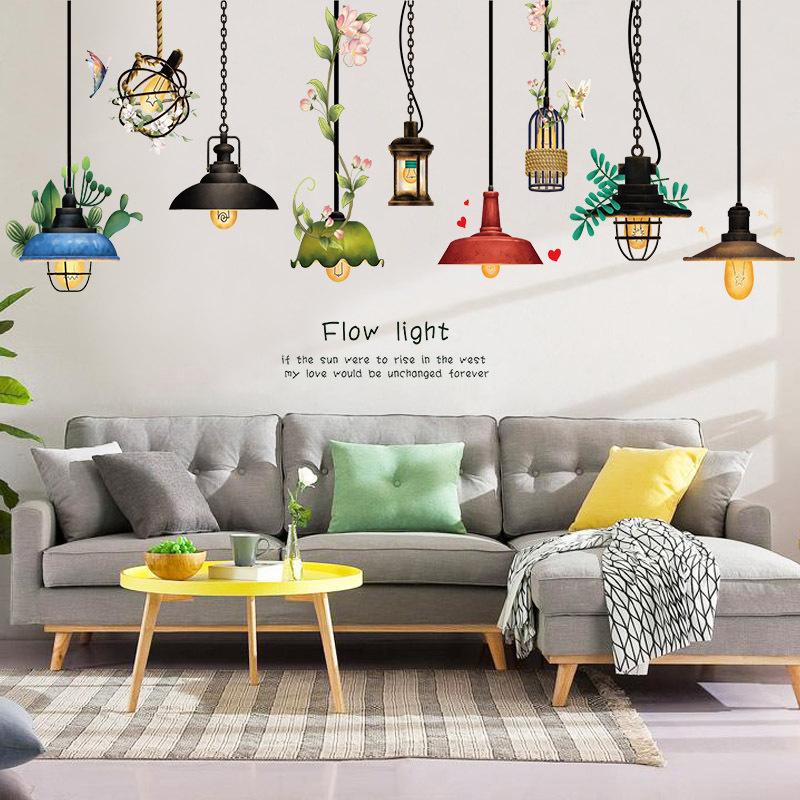 DECAL DÁN TƯỜNG CHÙM ĐÈN FLOW LIGHT SỐ 2