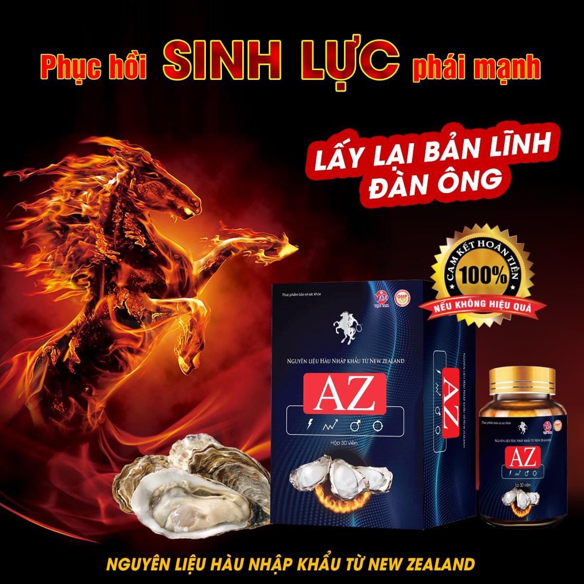 Hộp Tăng Cường Sinh Lý AZ Bổ Thận Tráng Dương, Tăng Cường Sinh Lực Nam Giới Hỗ Trợ Tình Trạng Xuất Tinh Sớm, Giảm Đau Lưng Mỏi Gối Chậm Mãn Dục(30 viên)