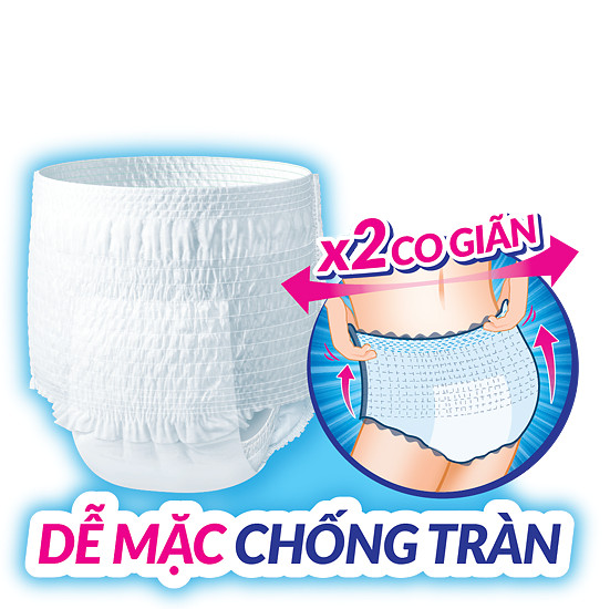 Tã Quần Mỏng Nhẹ Caryn Gói Siêu Lớn XL12 (12 Miếng size XL)