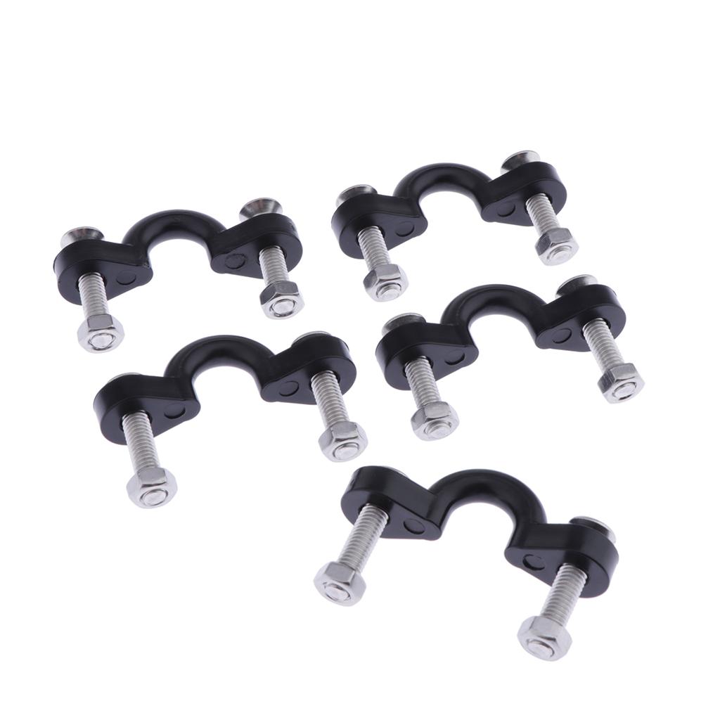 5 Pack Kayak Pad Eyes Bungee Fishing Accessories Boats Deck Loops Buckles