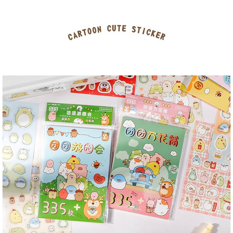 Sổ Tay Sticker 335 Nhãn Dán Trang Trí Nhật Ký Kế Hoạch Kawaii Nhật Bản Mẫu 2