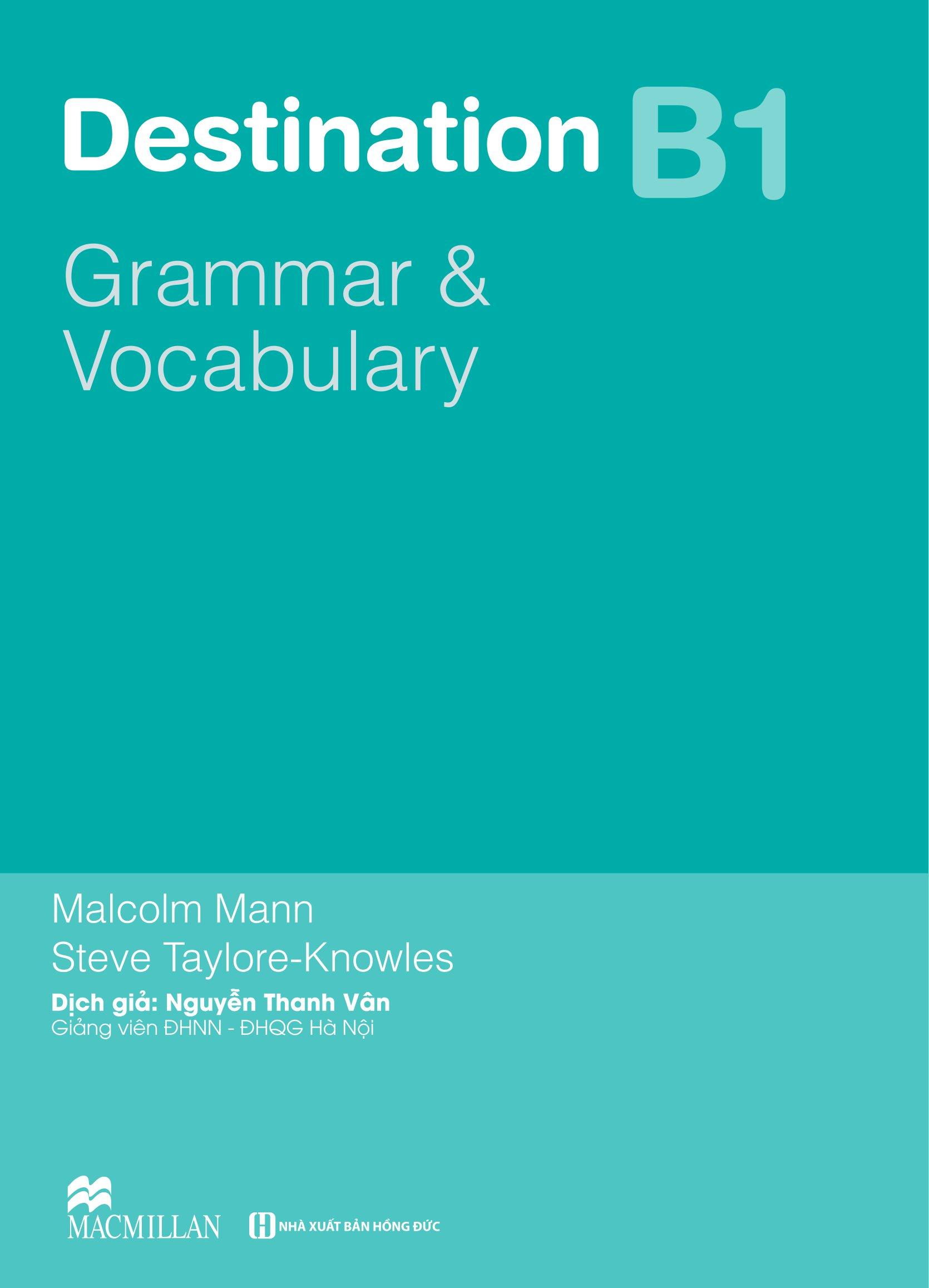 Destination B1 - Grammar And Vocabulary with Answer Key
