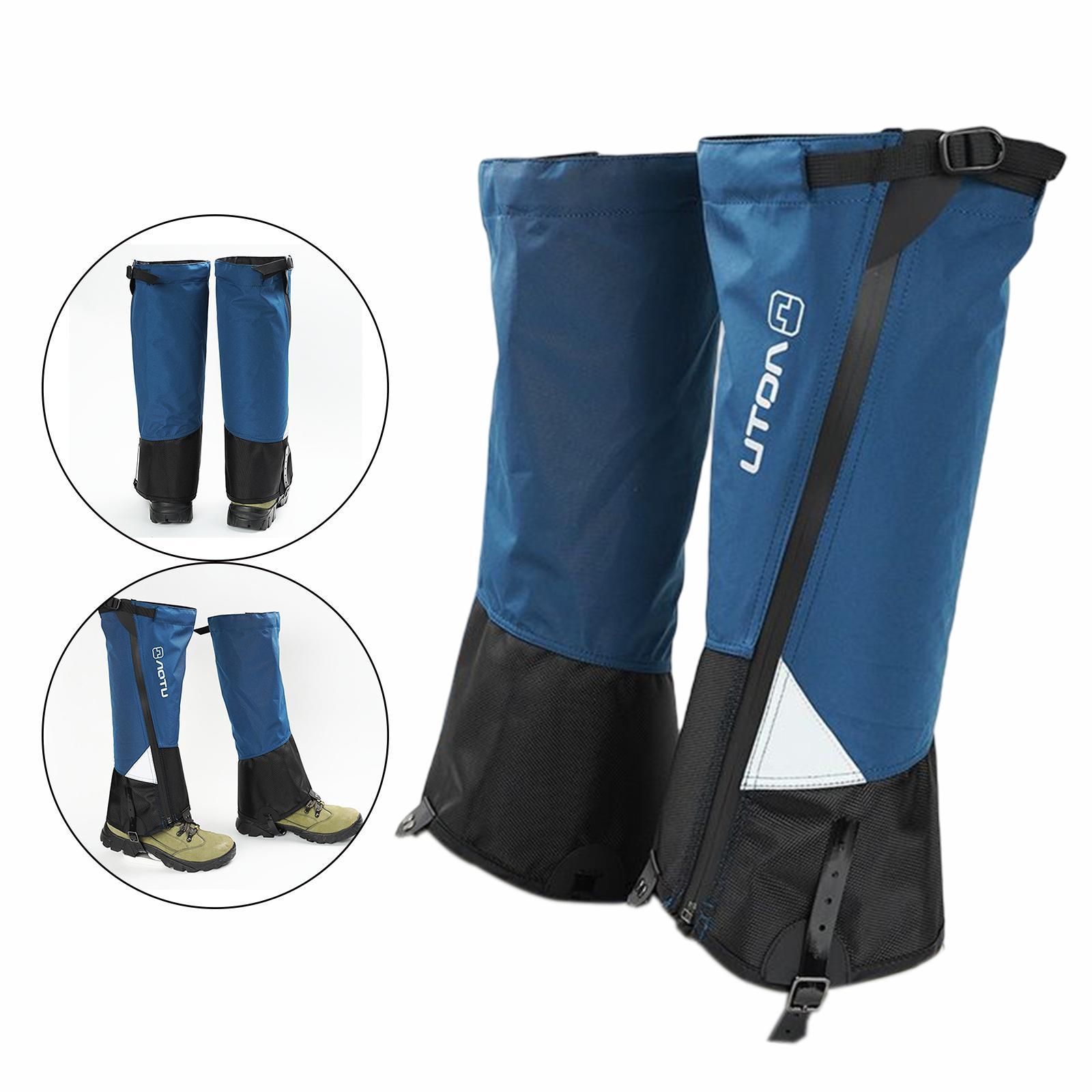 Adjustable Leg Gaiters Waterproof Snowproof Durable Cover for Climbing Outdoor Sports