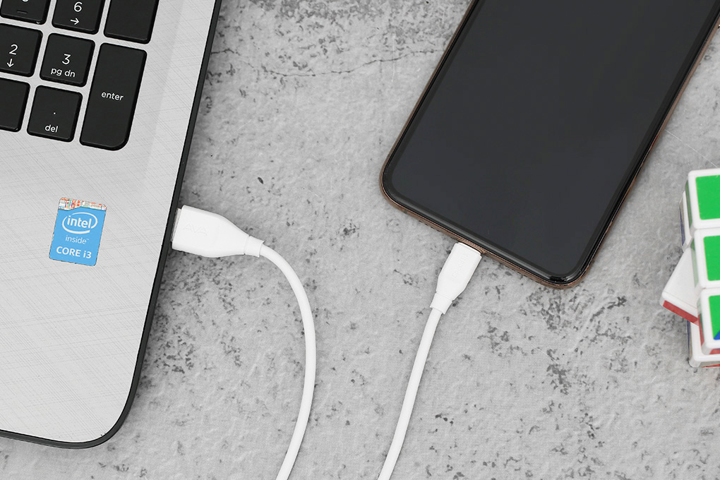 Cáp Light-ning 1m AVA Speed II X Trắng - Hàng chính hãng