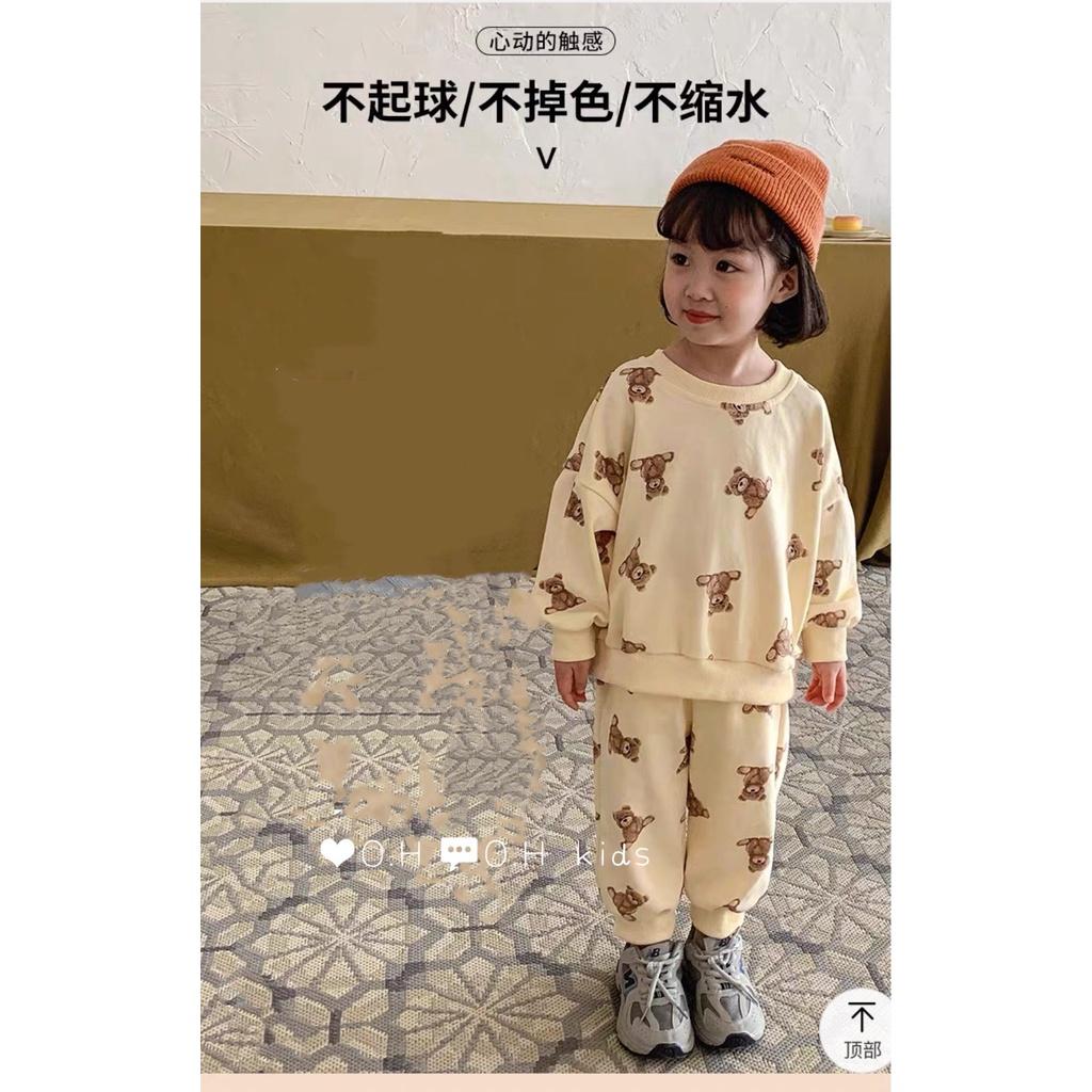 Bộ Đồ Ngủ Cotton 100% Thời Trang Thu Đông Cho Bé Trai Và Bé Gái