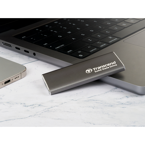 Ổ cứng gắn ngoài 1TB SSD ESD265C USB 10Gbps Type C Transcend - Hàng chính hãng