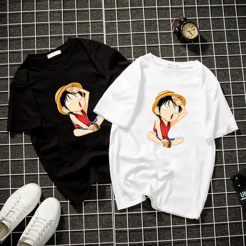 Áo thun unisex form rộng nhân vật hoạt hình Hàn Quốc vải dày mịn 2019T2014