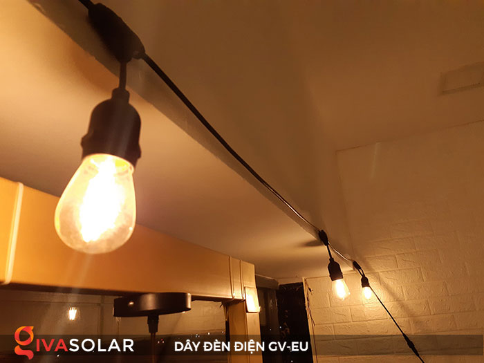 Dây đèn led chiếu sáng trong nhà, ngoài trời GIVASOLAR GV-EU (14.4M)