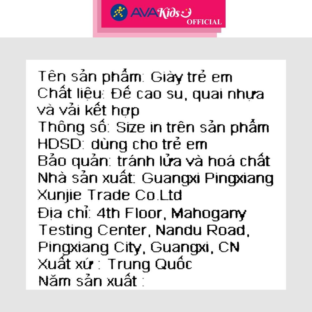 Giày tập đi cho bé Á Châu Avakids AC31 màu cam