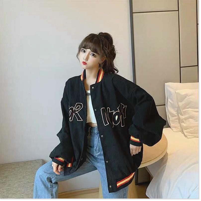 ÁO KHOÁC NHUNG BOMBER NỮ SIÊU ĐẸP , FORM RỘNG , PHONG CÁCH KOREA , HÀNG CHẤT LƯỢNG CAO 2021 THỜI TRANG MỚI KINGSHOP79