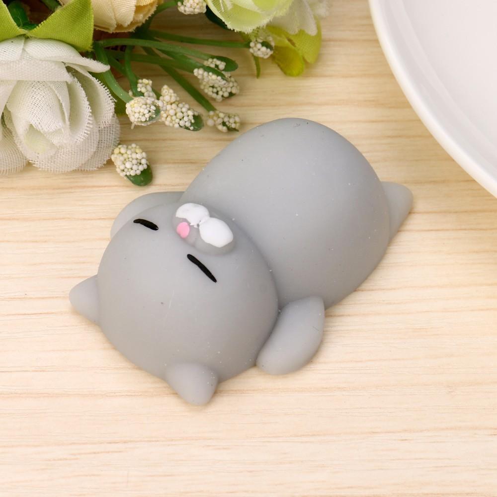 Đồ chơi đàn hồi hình mèo Mochi giúp giảm căng thẳng shop squishy