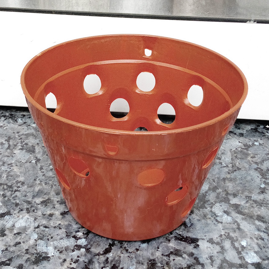 Bộ 10 chậu lan giả đất nung đường kính 17cm