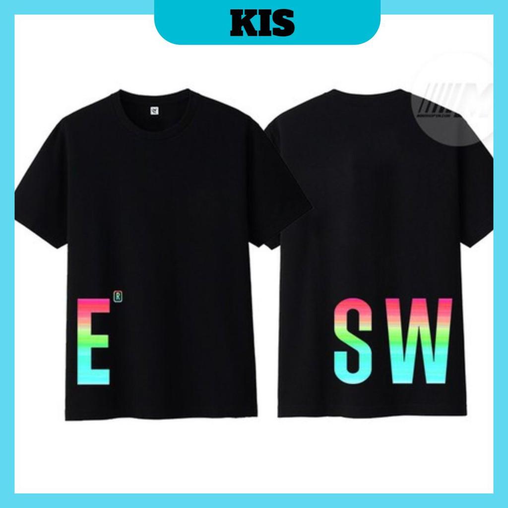 Áo Thun Phản Quang E.SW Cotton 75%, Form Rộng Unisex, Nam Nữ Đẹp Ken T-Shirt. KIS OFFICIAL