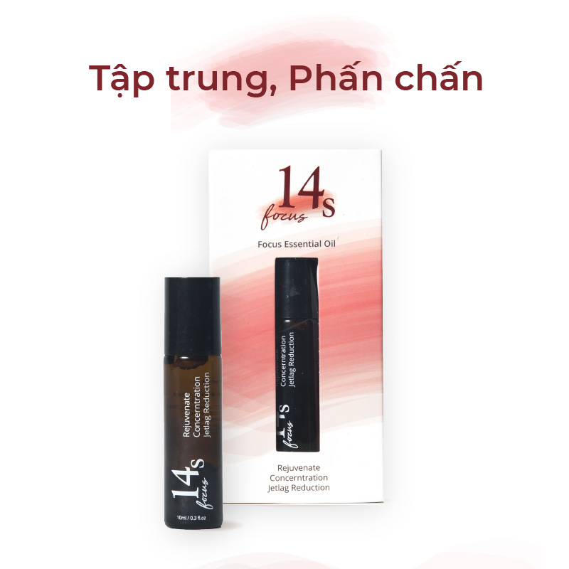Tinh dầu lăn 14S Focus 10ml 100% Natural - Giúp tập trung, phấn chấn