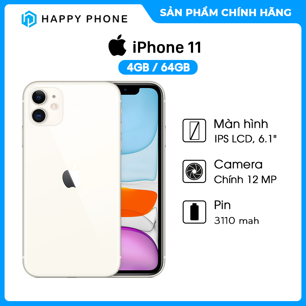 Điện Thoại iPhone 11 64GB  - Hàng  Chính Hãng