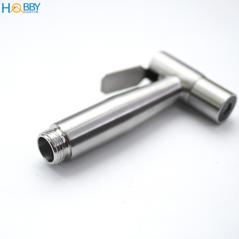 Vòi Inox Xịt Toilet Kèm Dây Thiết Kế Bền Đẹp, Áp Lực Nước Cao