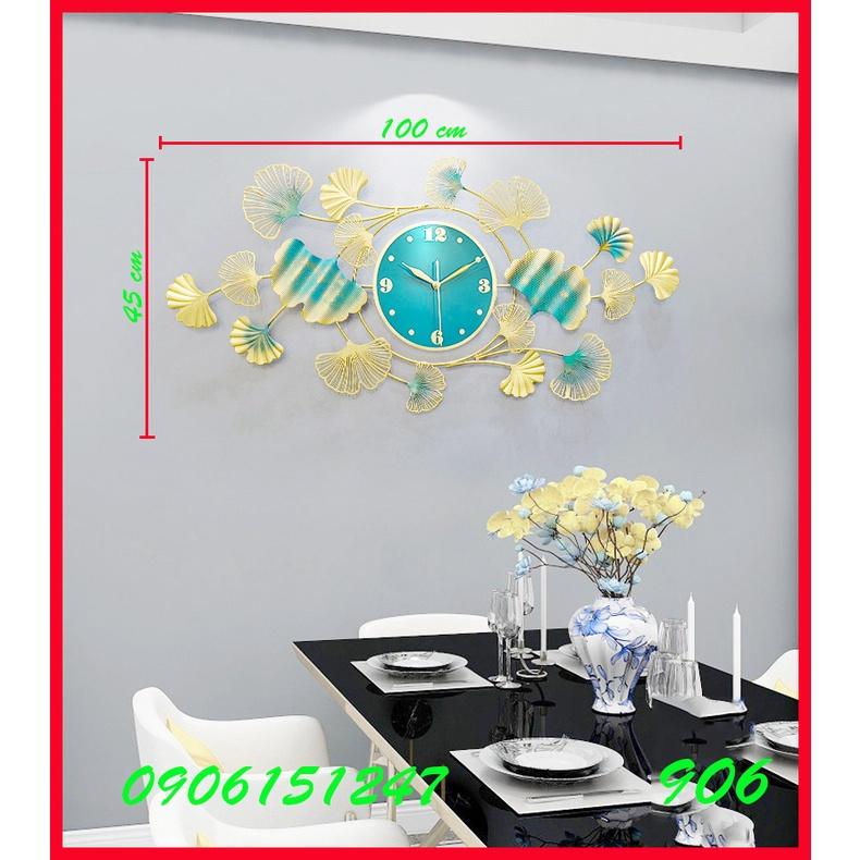 Đồng hồ treo tường trang trí decor 906 kích thước 100 x 45 cm