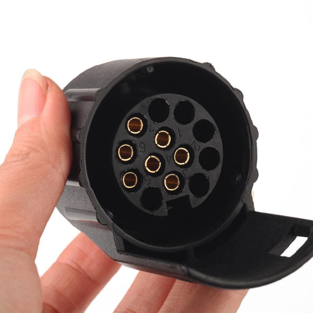 Car Trailer Truck 7 Pin to 13 Pin Plug Adapter Converter Tow Socket 12V