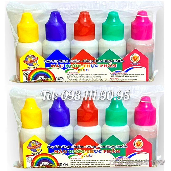Bộ 10 màu thực phẩm làm bánh, rau câu, xôi – Mã số 1292