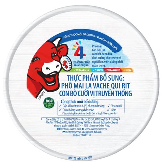 Combo 5 gói Phô mai Con Bò Cười Vị Truyền Thống 8 miếng La Vache qui rit 112g/ hộp