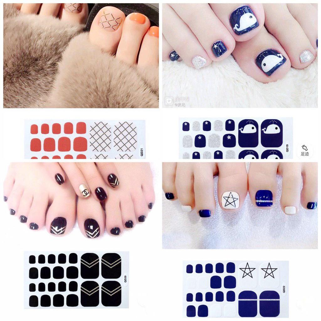 Decal Sticker Nail dán móng chân nhanh Đẹp - Nhanh - Bền (Đợt 2)