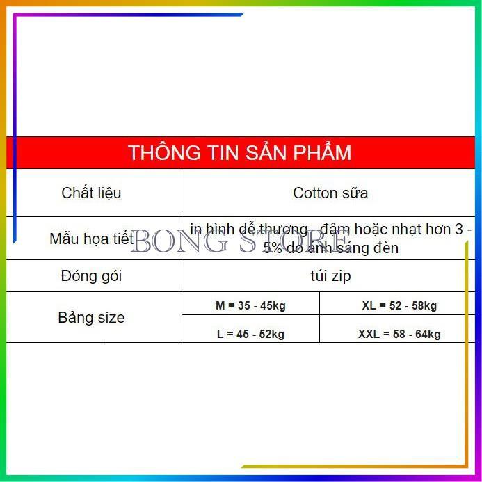 Set đồ nữ mặc nhà, set bộ nữ chất thun, họa tiết dễ thương